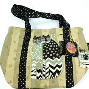 Laurel Burch Cat Purse Painted Bag Handbag Gatos